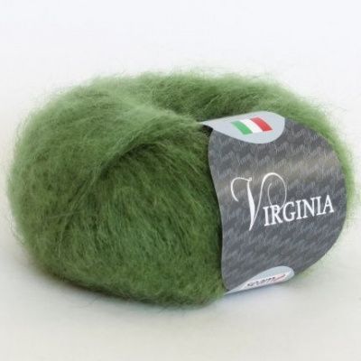 Пряжа SEAM VIRGINIA ( 25 трава) Состав: 30% мохер 40% акрил 30% нейлон; 25г/225м